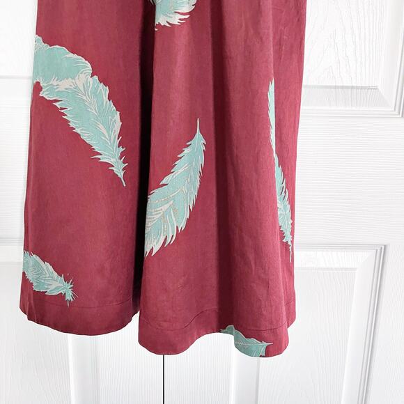 Marc Jacobs Feather Printed Fit and Flare Dress - Picture 6 of 8